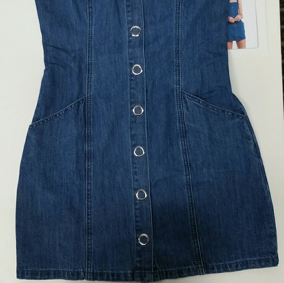 Denim blue button up dress - Picture 8 of 8